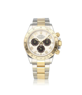 Rolex Daytona  40 NEW ROLEX SERVICE - 2008 | steel -  yellow gold creme / panda / racing V-seria