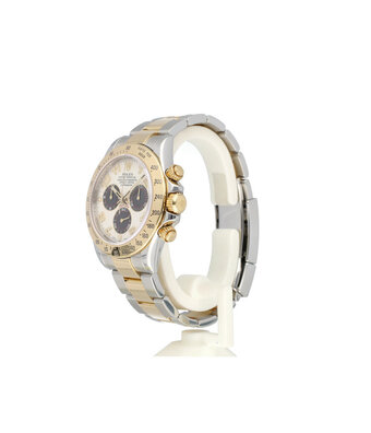 Rolex Daytona  40 steel -  yellow gold creme / panda / racing V-serial 2008 | NEW ROLEX SERVICE