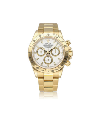 Rolex Daytona  40 chrono yellow gold white Z-serial - 2007