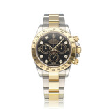 Rolex Daytona  40 steel - yellow gold black factory diamond 2015 box + papers
