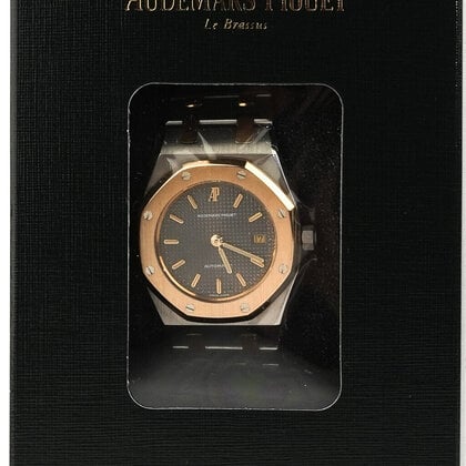 Royal Oak   NEW AP SERVICE - 1993 B+P | steel - yellow gold grey dial 1993