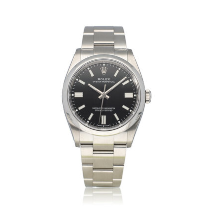 Oyster Perpetual 36 -2023 box + papers | steel black domed Oyster
