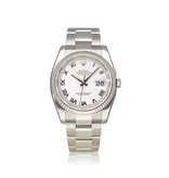 Rolex Datejust 36 steel - white gold Oyster 2010 box + papers