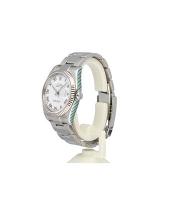 Rolex Datejust 36 steel - white gold Oyster 2010 box + papers