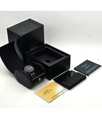 Breitling Premier Bentley Barnato Midnight 42 steel black rubber box + papers