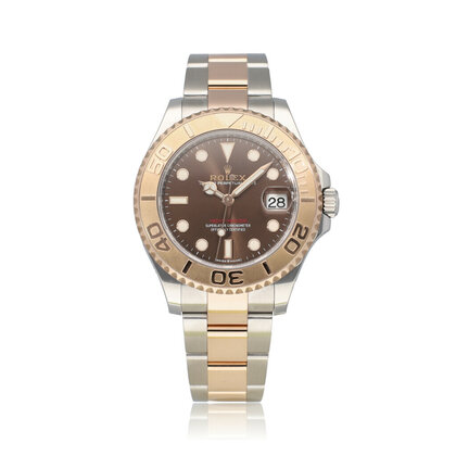Yacht-master 37 - choco 2022 box + papers | steel - rose gold brown medium