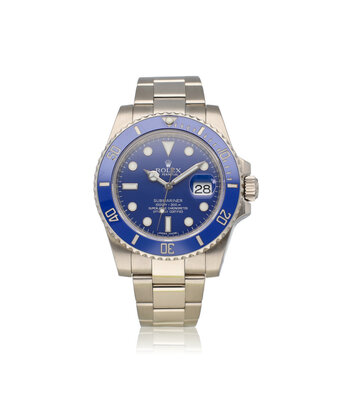 Rolex Submariner Date 40 2009 + box | Smurf blue white gold ceramic