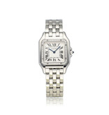 Cartier Panthère de Cartier  MM 2023 box + papers | steel diamond silver roman