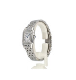 Cartier Panthère de Cartier  MM 2023 box + papers | steel diamond silver roman