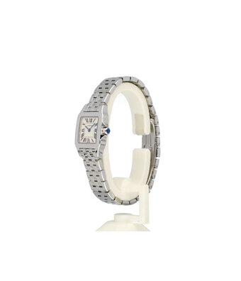 Cartier Santos de Cartier Demoiselle Small steel - silver roman dial | ref. 2698 | In very good co