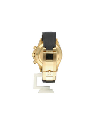 Rolex Daytona  40 Oysterflex yellow gold rubber black diamond 2022 B+P