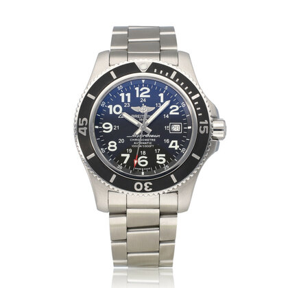 Superocean  44 NEW BREITLING SERVICE - 2017 B+P | steel black