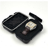 Cartier Santos de Cartier 100 Chronograph  XL steel - yellow gold - alligator strap - ref. 2740 |