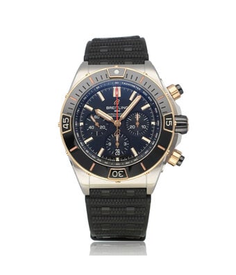 Breitling Super Chronomat B01 44 2023 box + papers | steel rose gold black rubber