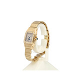 Cartier Santos de Cartier Galbée 34,8 NEW CARTIER SERVICE - 1990 B+P | yellow gold moonphase