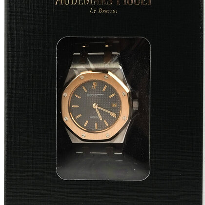 Royal Oak   NEW AP SERVICE - 1993 B+P | steel - yellow gold grey dial 1993