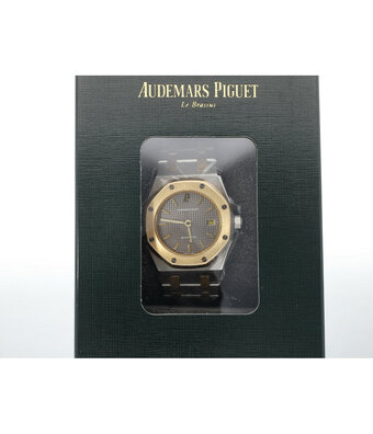 Audemars Piguet Royal Oak   NEW AP SERVICE - 1993 B+P | steel - yellow gold grey dial 1993
