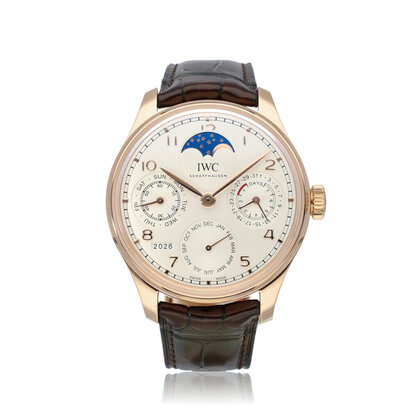 Portugieser Perpetual Calendar 44 NEW IWC STRAP - 2022 B+P | Portuguese rose gold