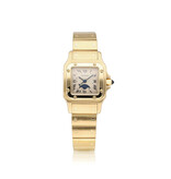 Cartier Santos de Cartier Galbée 34,8 NEW CARTIER SERVICE - 1990 B+P | yellow gold moonphase