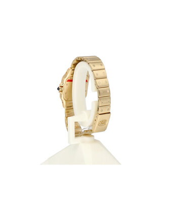 Cartier Santos de Cartier Galbée 34,8 NEW CARTIER SERVICE - 1990 B+P | yellow gold moonphase