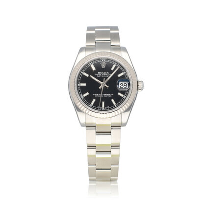 Datejust 31 NEW ROLEX SERVICE - 2019 B+P | steel black Jubilee