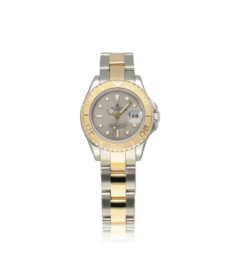 Rolex Yacht-master 29 NEW ROLEX SERVICE - U-serial 1997 steel yellow gold grey - slate