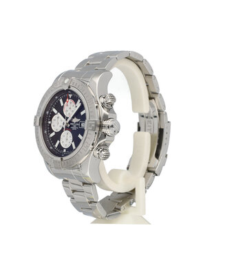 Breitling Avenger Super Avenger II 48 NEW BREITLING SERVICE 2017 B+P | steel black