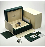 Rolex Submariner Date 40 NEW ROLEX SERVICE - 2018 B+P | yellow gold blue - bluesy ceramic Oyster