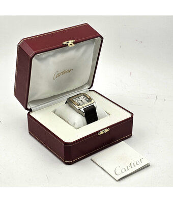Cartier Santos 100 XL 51,1 NEW CARTIER STRAP | XL steel yellow gold silver + box