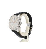 IWC Portugieser Chronograph 41 NEW IWC STRAP - 2023 B+P | steel silver black alligator leather