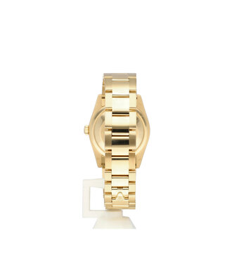 Rolex Day-Date 36 yellow gold white roman rehaut domed Oyster 2008 box + papers