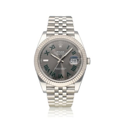 Datejust 41 Wimbledon - 2021 box + papers | steel - white gold Jubilee