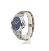 Panerai Luminor Due  42 NEW PANERAI SERVICE - B+P | steel blue - OPEN DATE