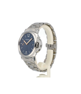Panerai Luminor Due  42 NEW PANERAI SERVICE - B+P | steel blue - OPEN DATE