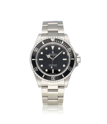 Rolex Submariner No Date 40 2005 F-serial | 4 -liner - RRR - rehaut steel black Oyster