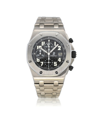Audemars Piguet Royal Oak Offshore Chronograph 42 Titanium black | AP SERVICED