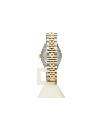 Rolex Lady-Datejust 28 NEW ROLEX SERVICE - 2020 B+P | steel / gold champagne diamonds