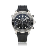 Omega Seamaster Diver 300M Co-Axial Master Chronometer 44 steel black 2023 box + papers