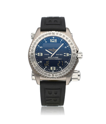 Breitling Professional Emergency 43 NEW BREITLING SERVICE - 2006 B+P | titanium black