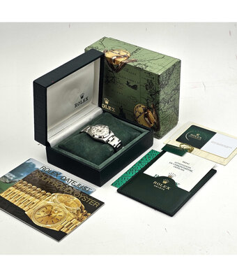 Rolex Datejust 31 NEW ROLEX SERVICE - 1999 B+P | steel white arabic Jubilee Oyster