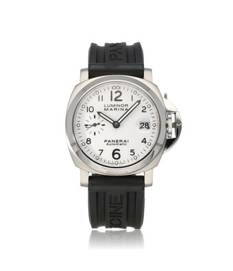 Panerai Luminor  40 2008 box + papers | steel white rubber
