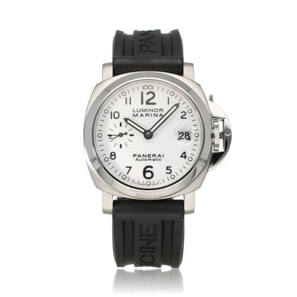 Luminor  40 2008 box + papers | steel white rubber