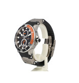 Ulysse Nardin Maxi Marine Diver 44 titanium black - orange rubber strap 2012 B+P