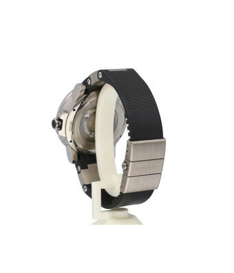Ulysse Nardin Maxi Marine Diver 44 titanium black - orange rubber strap 2012 B+P