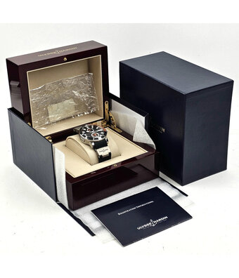 Ulysse Nardin Maxi Marine Diver 44 steel black - orange rubber strap 2012 B+P