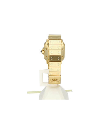 Cartier Santos de Cartier Galbée 34,8 automatic yellow gold white + box