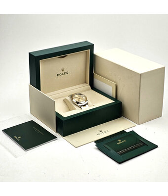Rolex Datejust 41 2022 box + papers | steel - yellow gold champagne domed Oyster