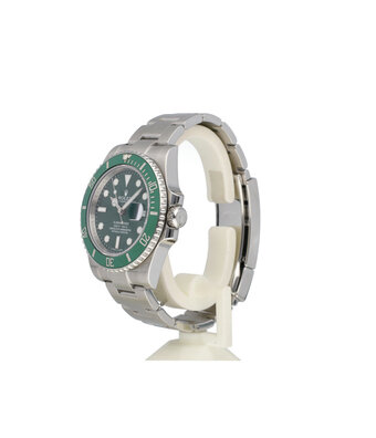 Rolex Submariner Date 40 2014 box + papers | steel green - Hulk ceramic