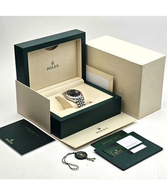 Rolex Datejust 41 NEW ROLEX SERVICE | steel - white gold blue Jubilee + box