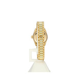 Rolex Lady-Datejust 26 1978 + box | yellow gold blue vignette diamond tight President